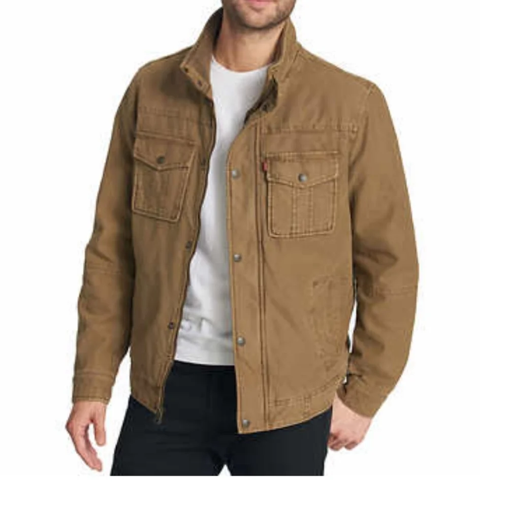 NWT Levi's Cotton Twill Jacket, XL, Brown - Picture 2 of 11